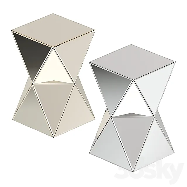 Coffee tables Kare Luxury Triangle. 3D Model