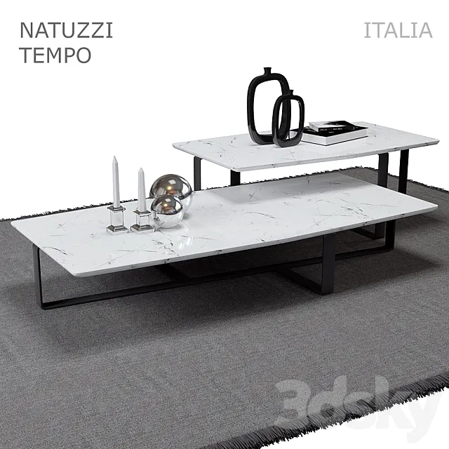 Coffee tables NATUZZI TEMPO (V-Ray) 3DModel