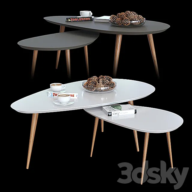 Coffee tables Signal Nolan B. 3DModel