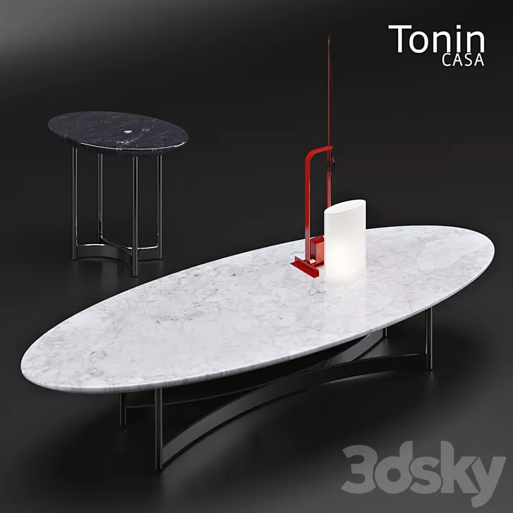 Coffee tables Tonincasa Parioli 3D Model