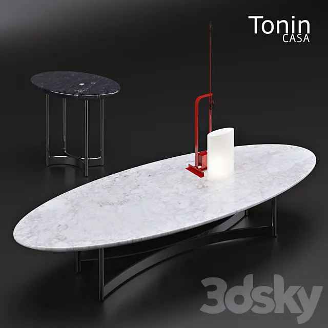 Coffee tables Tonincasa Parioli 3D Model
