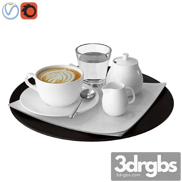 Coffee tray 3D Model Free