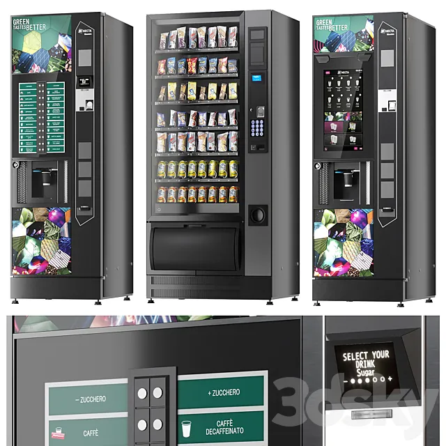 Coffee Vending Machines Necta 3D Model