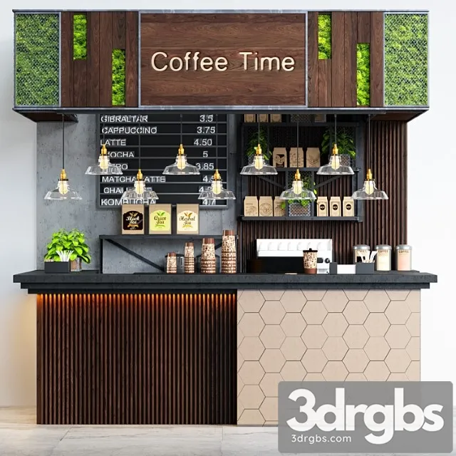 Coffeeshop loft 3D Model Free
