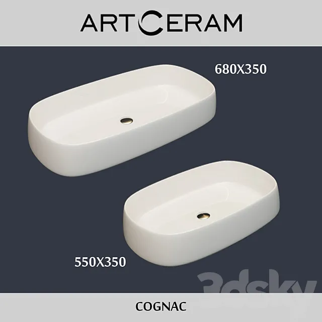 Cognac Artceram washbasin 3D Model
