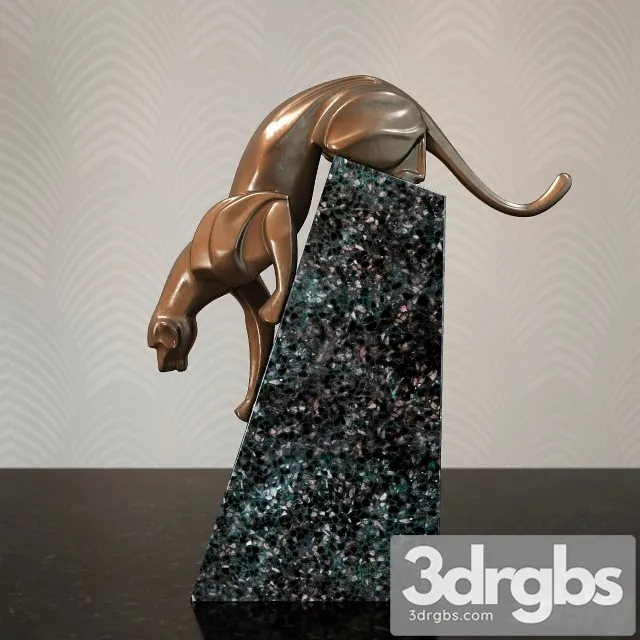 Coguar Statue 3D Model Download