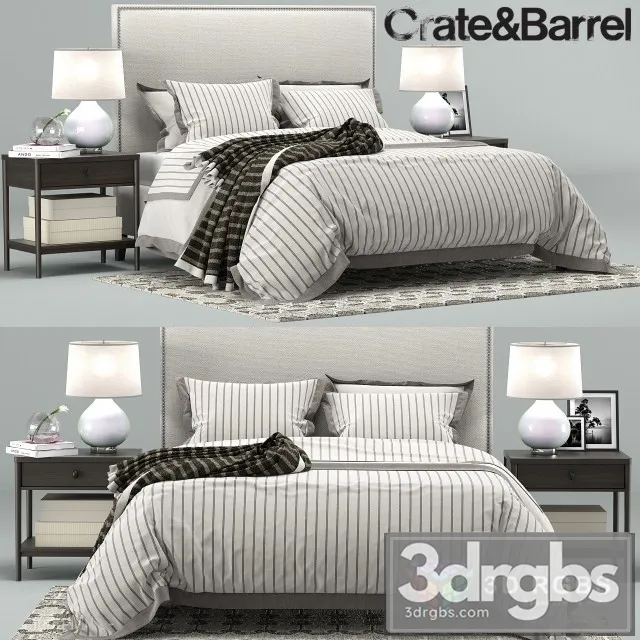 Cole Bedroom Collection Crate Barrel 3D Model Free