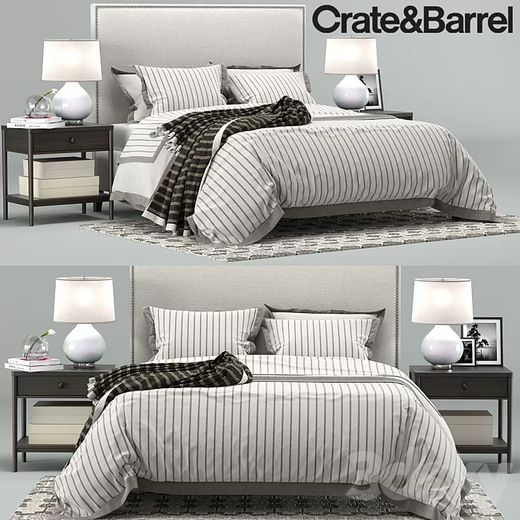 Cole Bedroom Collection Crate&Barrel 3D Model