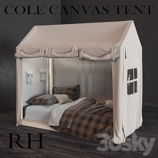 COLE CANVAS TENT 3D Model