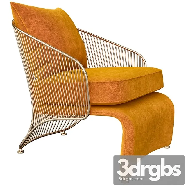 Colette bergere armchair by minotti 3D Model Free