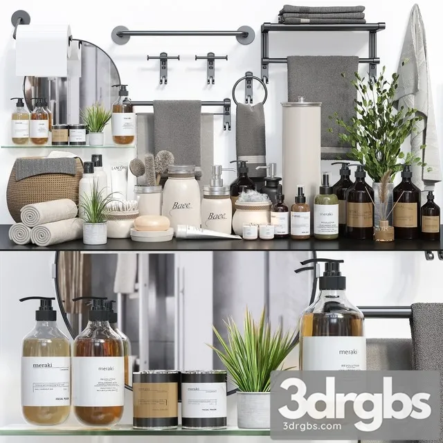 Collaction Bathroom Accessories Vol 2 3D Model Free
