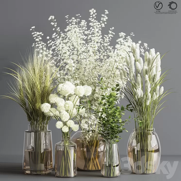 Collaction_Plants_Bouquet_04 3D Model