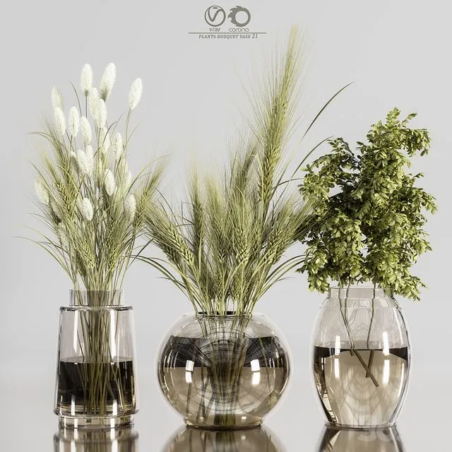 Collaction_Plants_Bouquet_21 3D Model