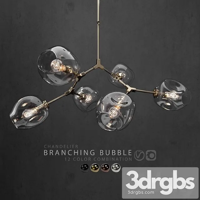 Collection branching bubble 6 lamps 3D Model Free