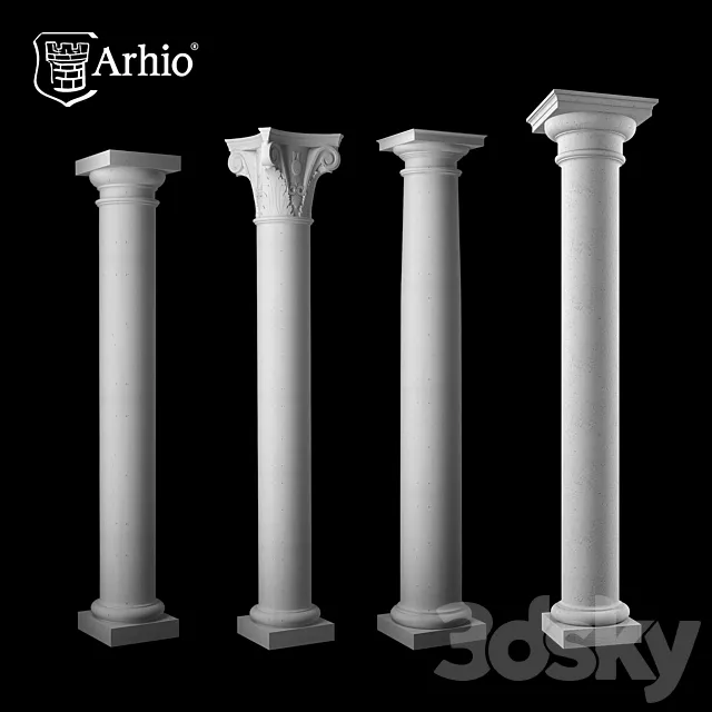 Collection column Arhio® production (AKL 331-1-AKL 371-1) 3D Model