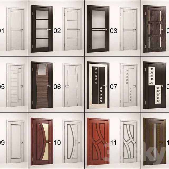 Collection doors 3D Model