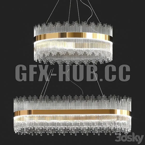 Collection Luminaire Crystal Chandelier 3D Model