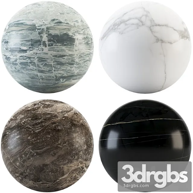 Collection marble 01 3D Model Free