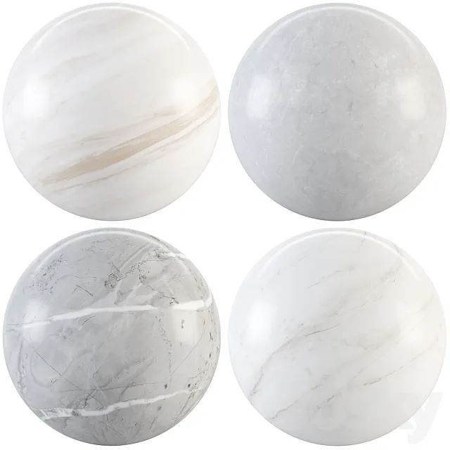 Collection Marble 103 (Gray MarbleVilloresiStellarSalisbury) 3D Model