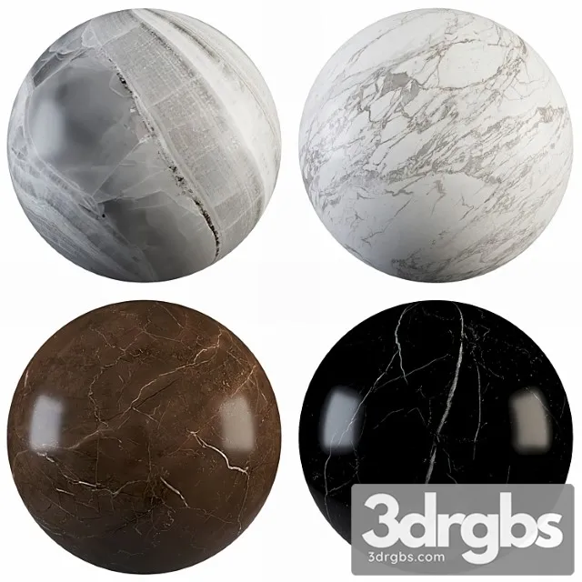 Collection Marble 15 3D Model Free
