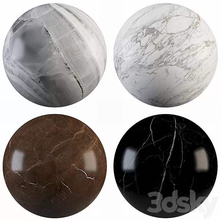 Collection Marble 15 3D Model