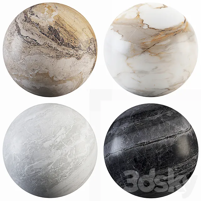 Collection Marble 16 3D Model