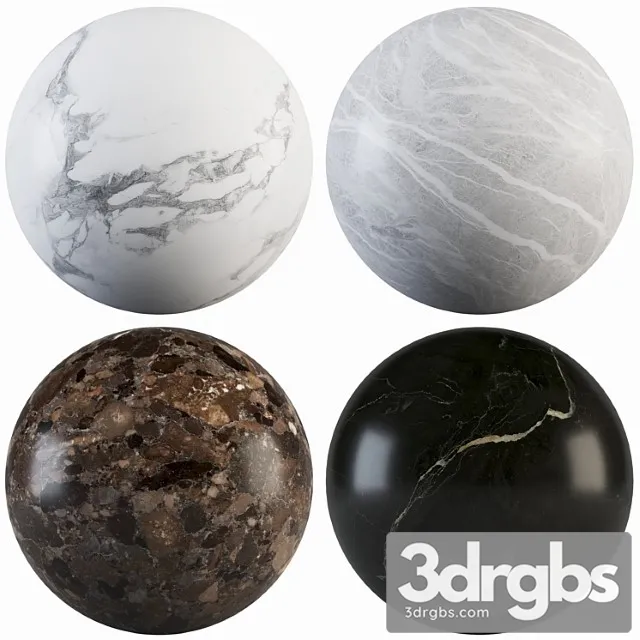 Collection Marble 24 1 3D Model Free