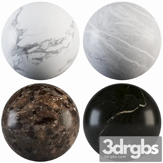 Collection marble 24 3D Model Free