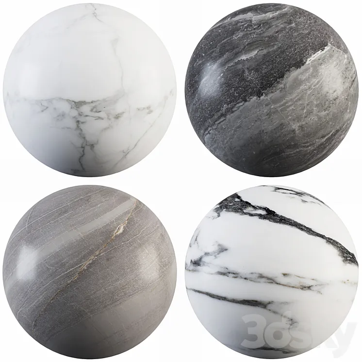 Collection Marble 27 3D Model Free