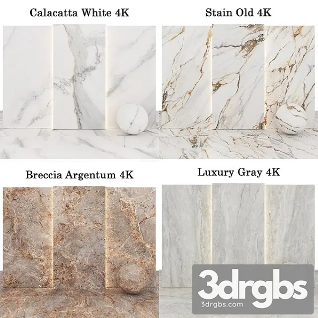 Collection Marble 37 3D Model Free