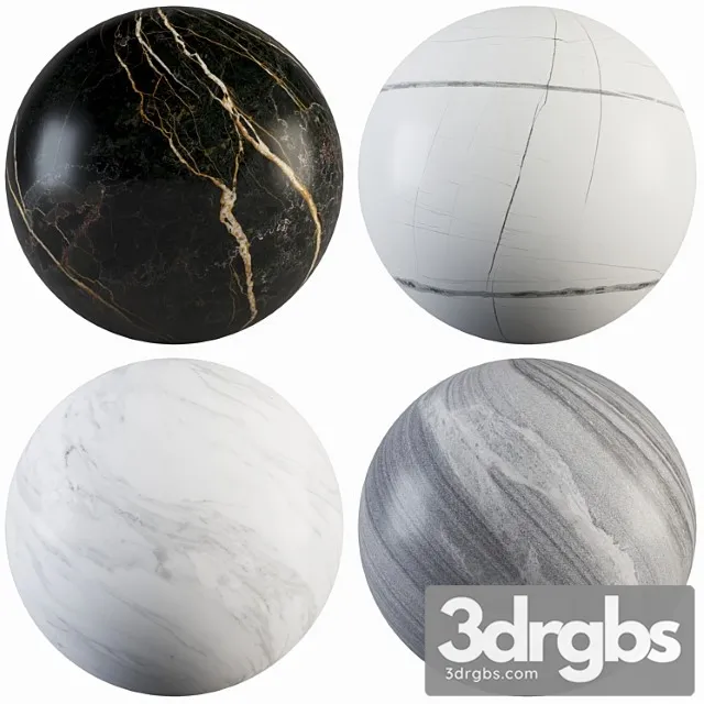 Collection Marble 40 3D Model Free