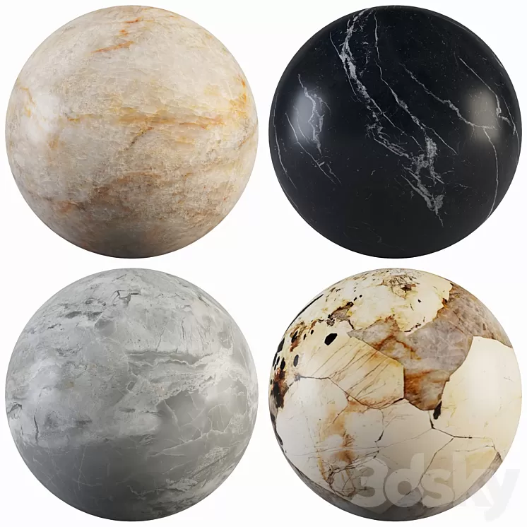 Collection Marble 51 3D Model Free