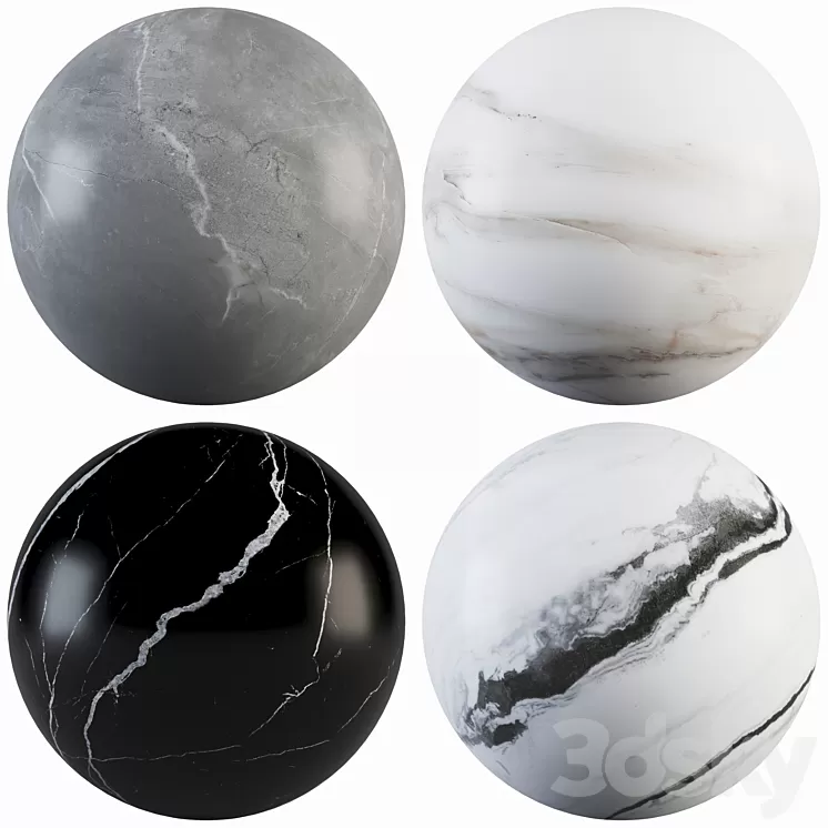 Collection Marble 56 3D Model Free
