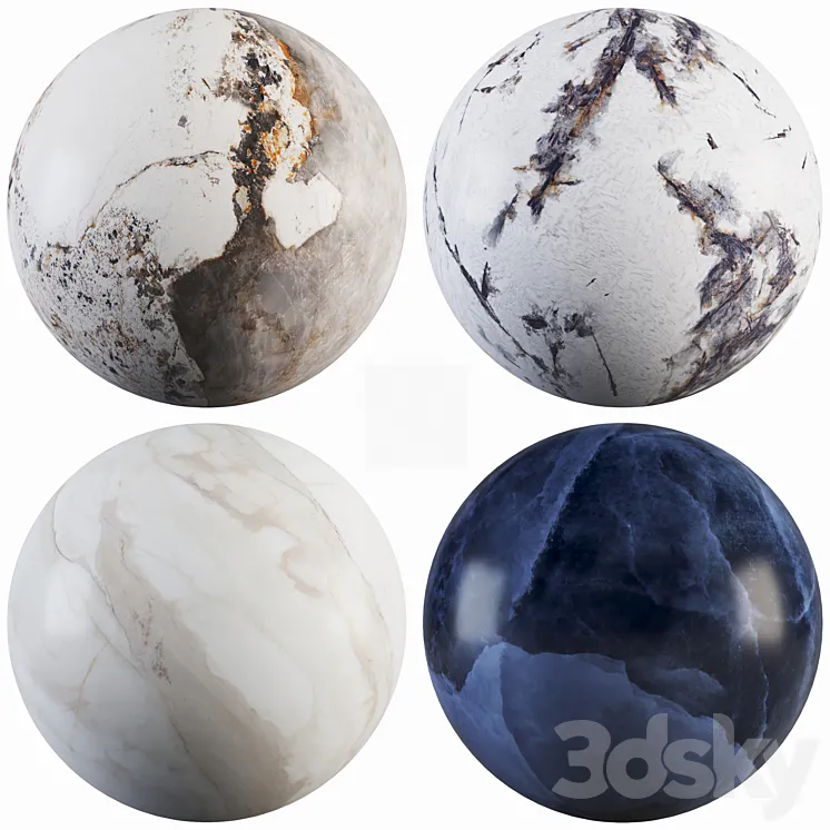 Collection Marble 67 3D Model Free