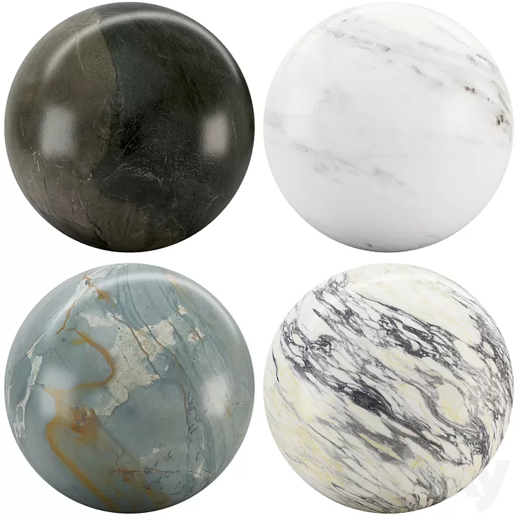 Collection Marble 76 3D Model Free