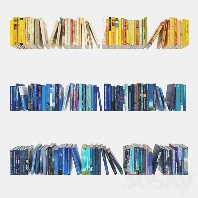 Collection of books 143 pieces. 3DModel