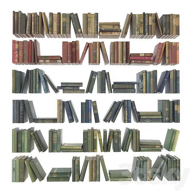 Collection of books 188 pieces. 3D Model