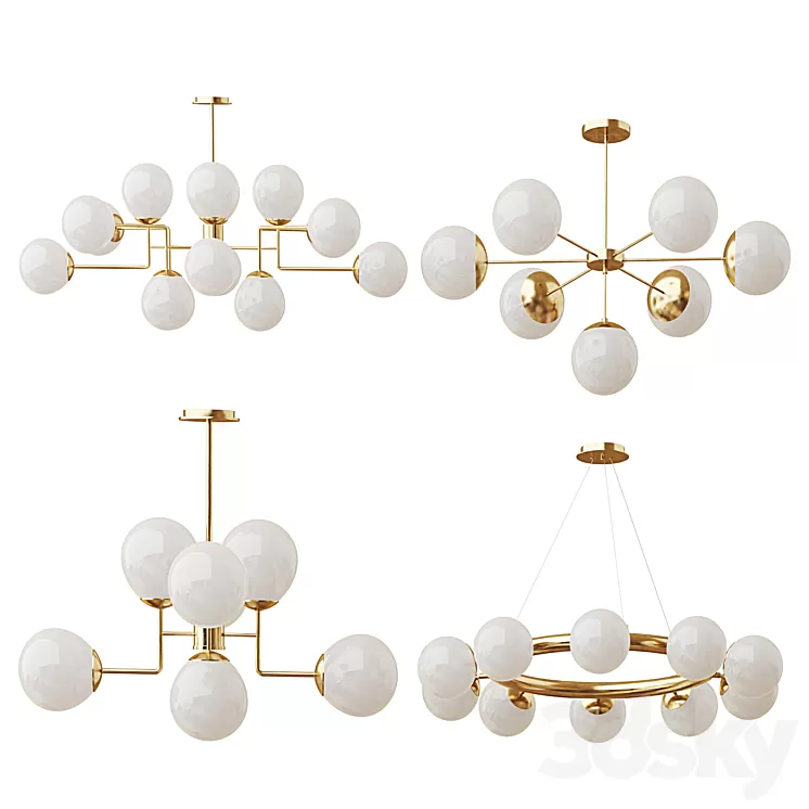 Collection of chandeliers Lampatron; Loft-Concept; Maytoni 3D Model