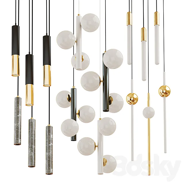 Collection of chandeliers Matthew; Delightfull; Lampatron; Lee broom Free Download