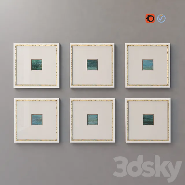 Collection of contemporary paintings John-Richard collection - 5 3D Model