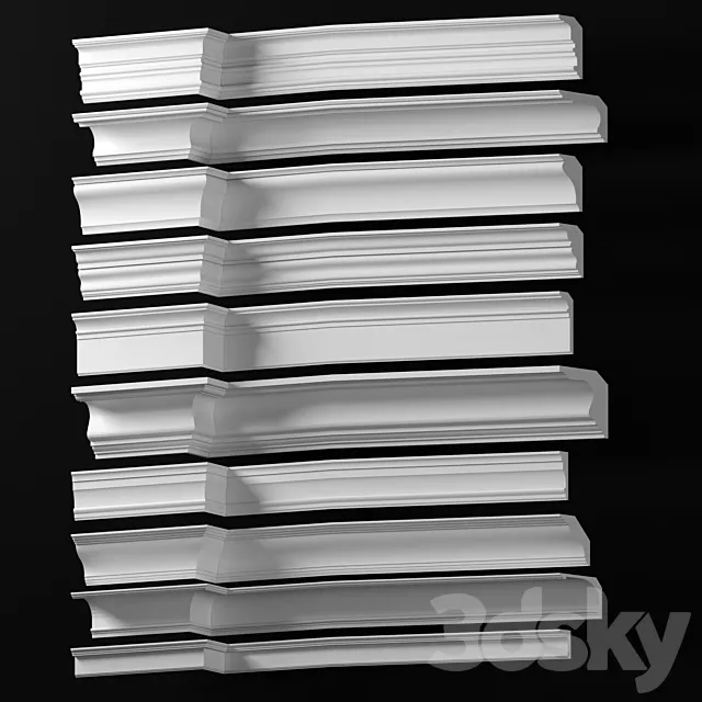 Collection of Cornices - Dikart p.19 3D Model