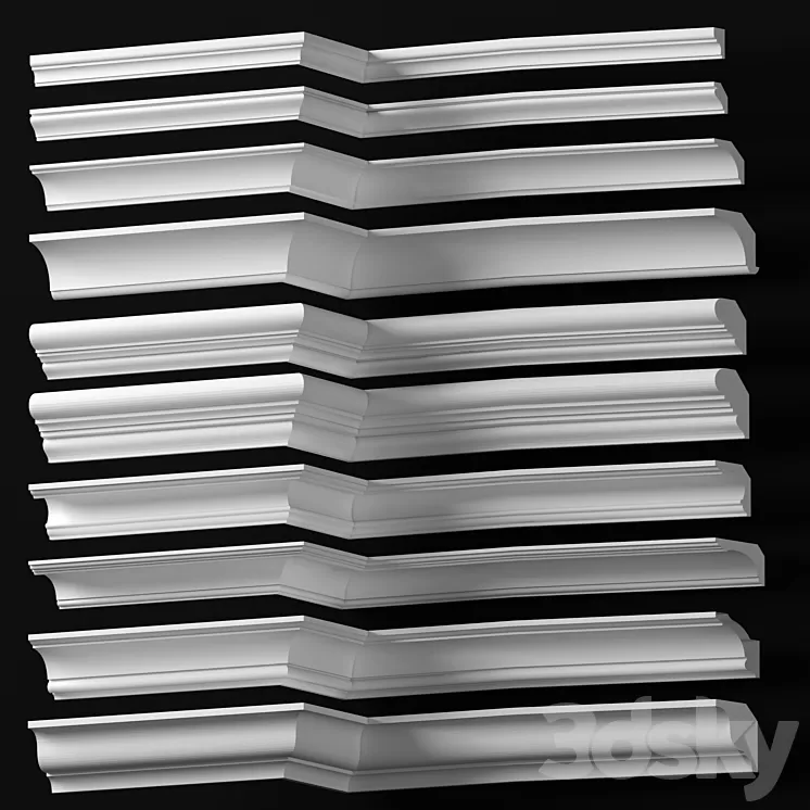 Collection of Cornices - Dikart p.5 3D Model