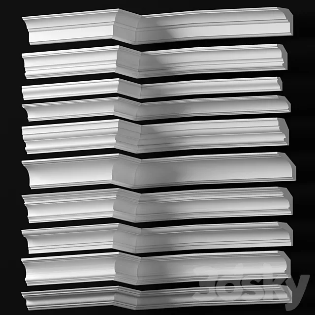 Collection of Cornices - Dikart p.6 3D Model