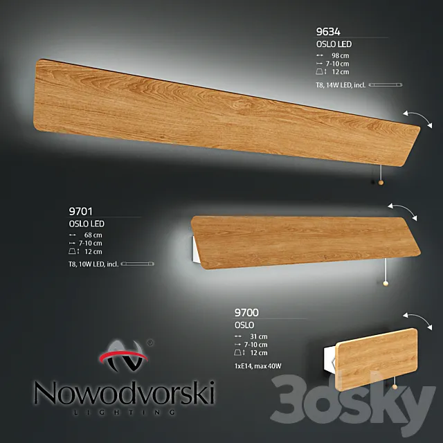 Collection of fixtures Oslo Nowodvorski 3D Model