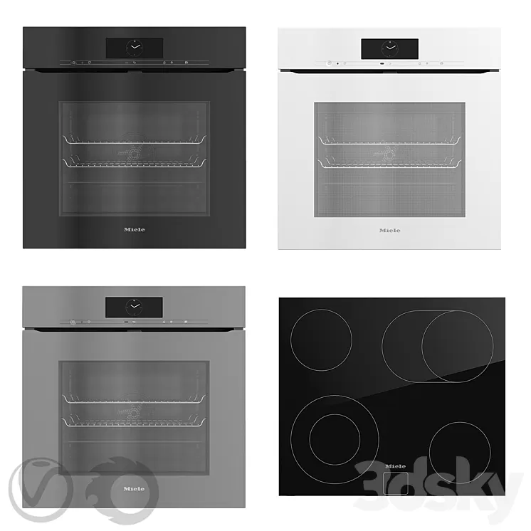 Collection of household appliances MIELE 02 3D Model