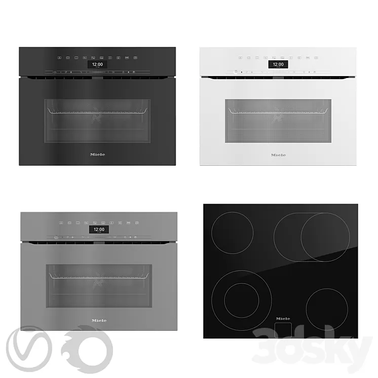 Collection of household appliances MIELE 13 3D Model