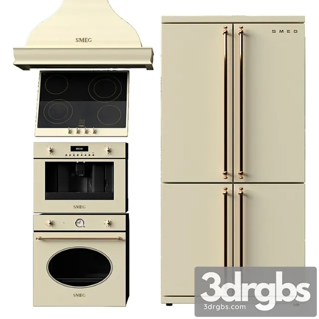Collection of Kitchen Appliances SMG Tsoloniale 3D Model Free