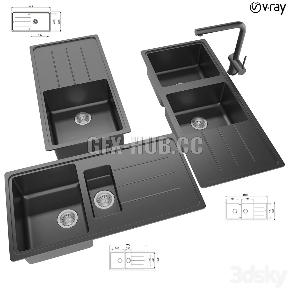 Collection of kitchen sinks 14 Free Download