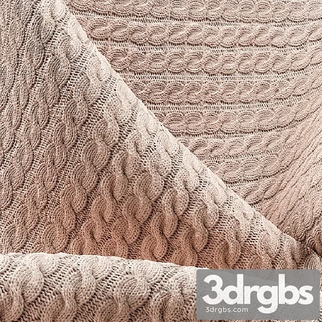 Collection of knitted fabrics 3D Model Free