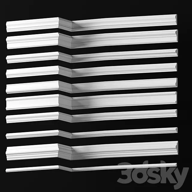 Collection of Moldings - Dikart p.9 3D Model